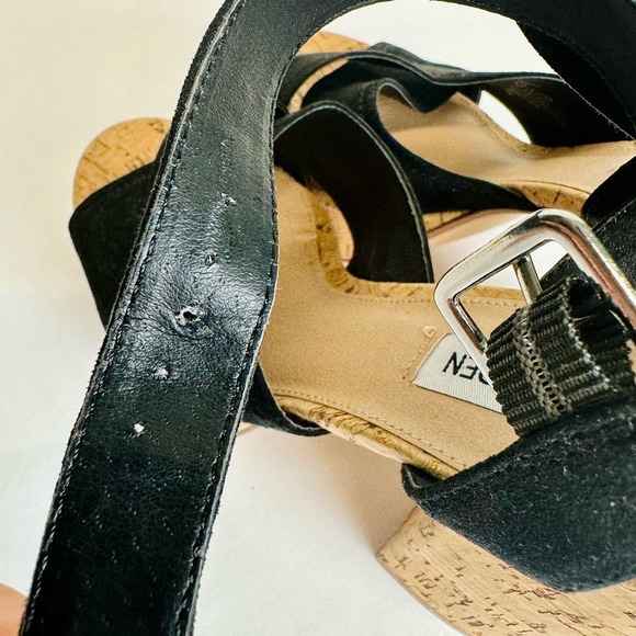 Steve Madden Sandals Women’s sz. 8.5M Chunky Block Cork Boho Retro Ankle Straps - Picture 9 of 10